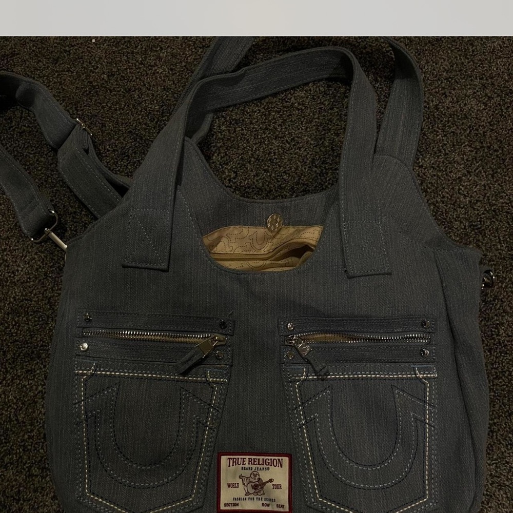 True Religion Denim Tote Bag - Black